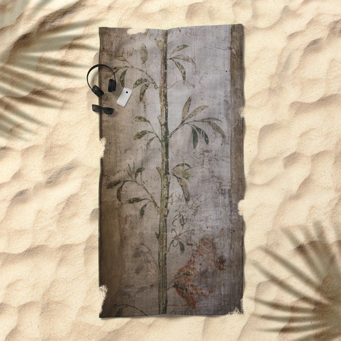 Antique Wall Painting Beach Towel By Christinebssler Society6