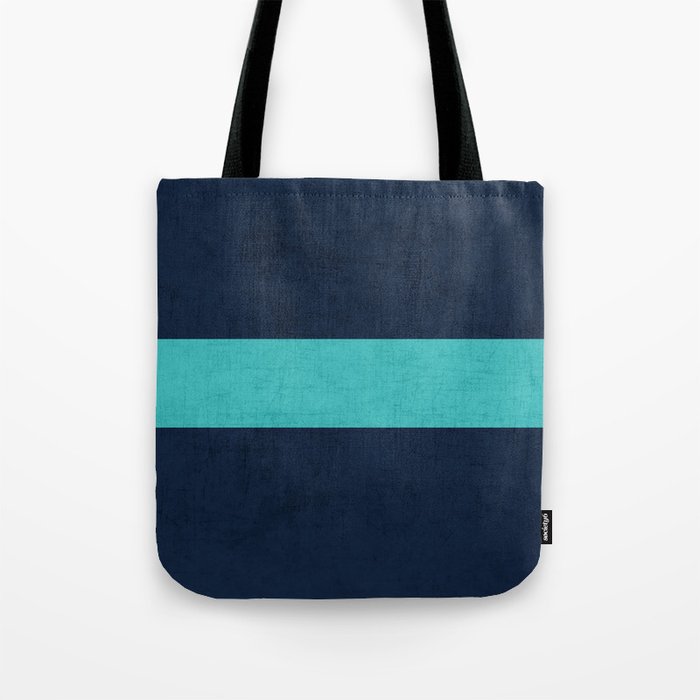 classic - navy and aqua Tote Bag