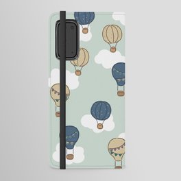 Hot air balloons mint Android Wallet Case