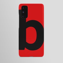 letter B (Black & Red) Android Case