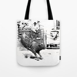 Rodeo Bull Riding Champ Tote Bag