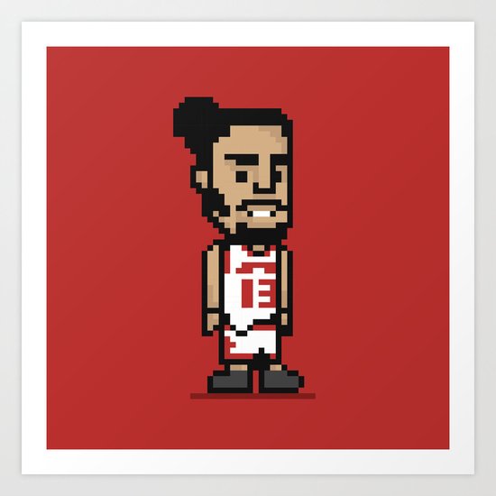 8-Bit: Joakim Noah Art Print