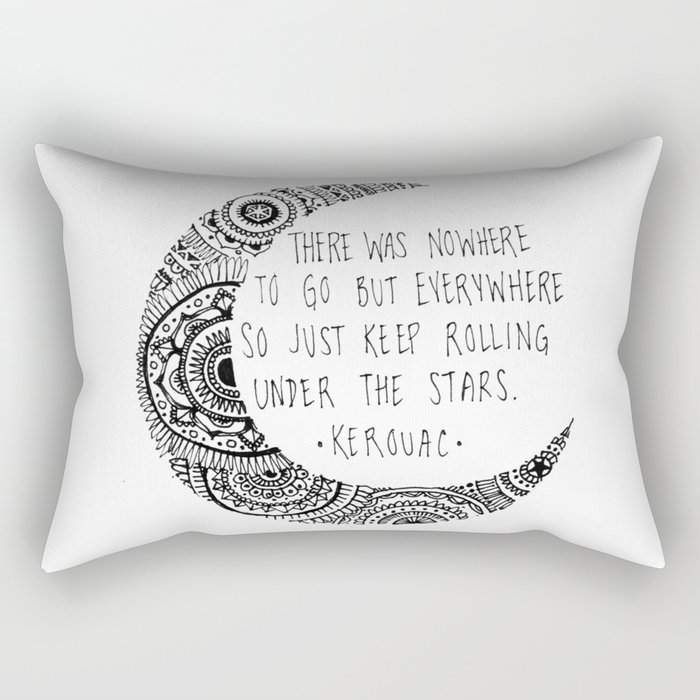 Kerouac Mandala Moon Rectangular Pillow