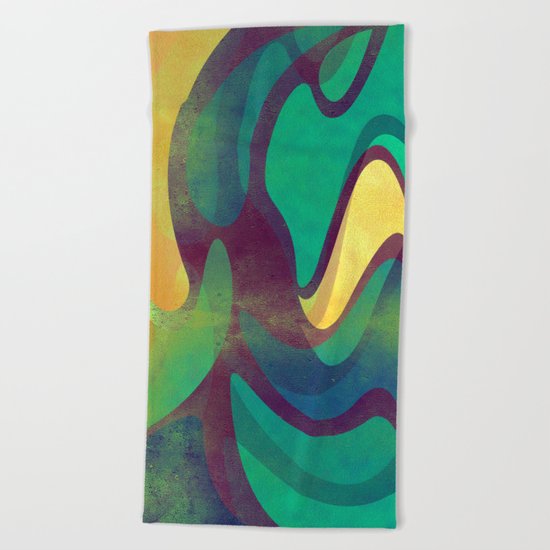 Waves Beach Towel