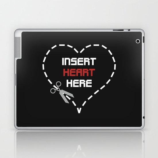Insert Heart Here Laptop & iPad Skin