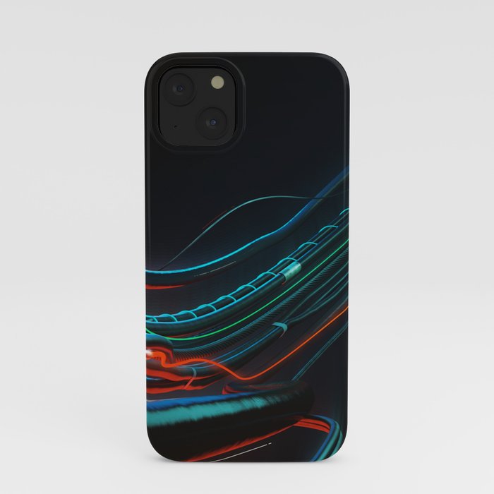 Abstract composition of Wires. Roller-coaster iPhone Case