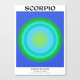 Scorpio Gradient Print Canvas Print