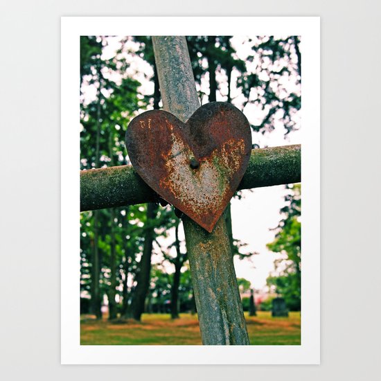 Cemetery love Art Print