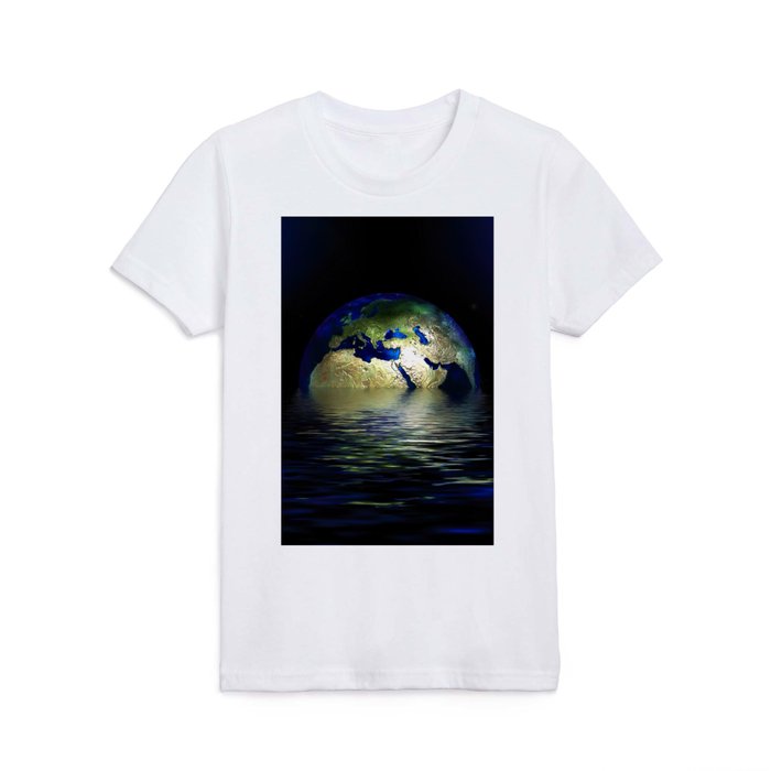 Floating Earth Kids T Shirt