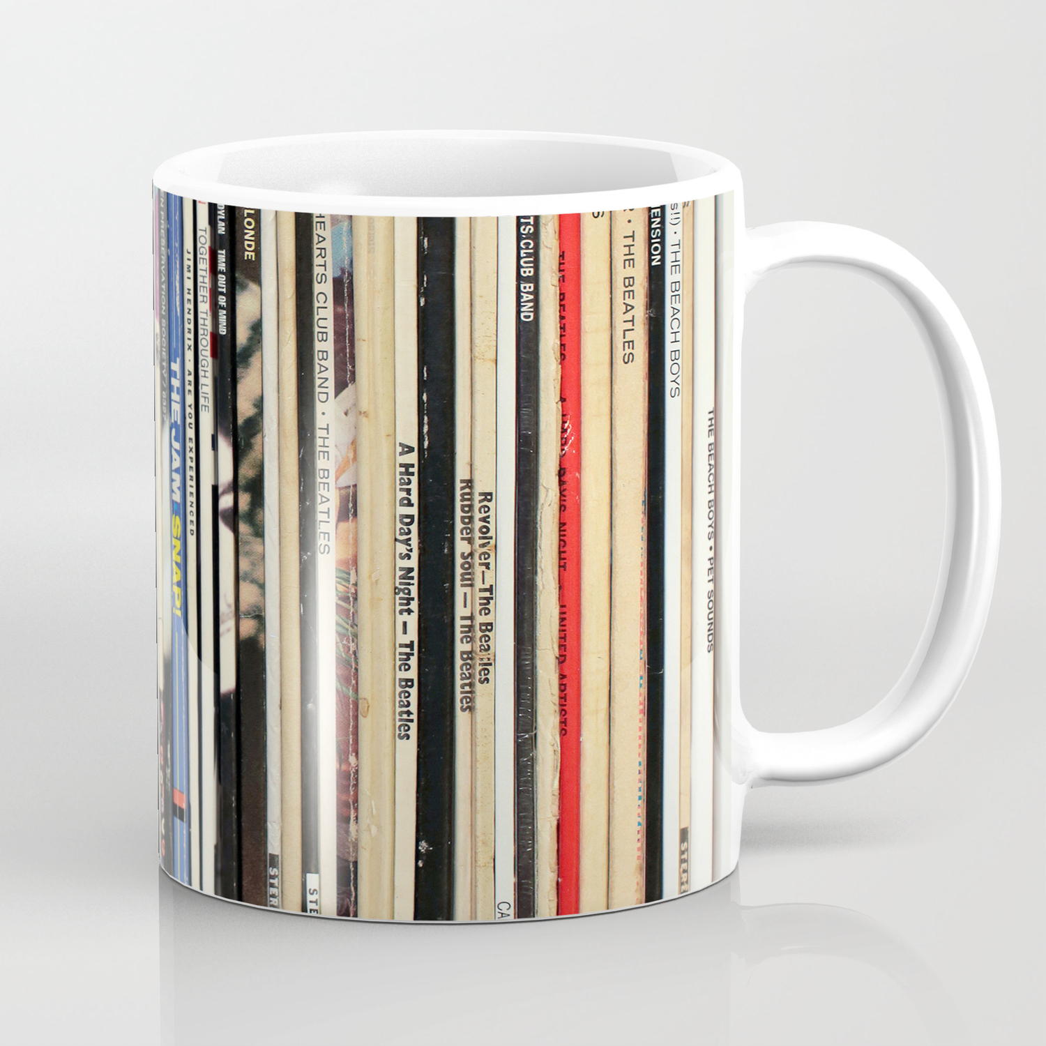 Classic Rock Vinyl Records Coffee Mug By Nmtdot Society6