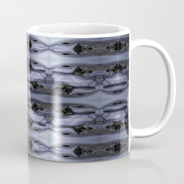 Gray Lattice with Stone Texture Coffee Mug