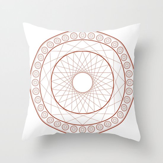 Anime Magic Circle 3 Throw Pillow