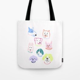 Colorful Dogs Tote Bag