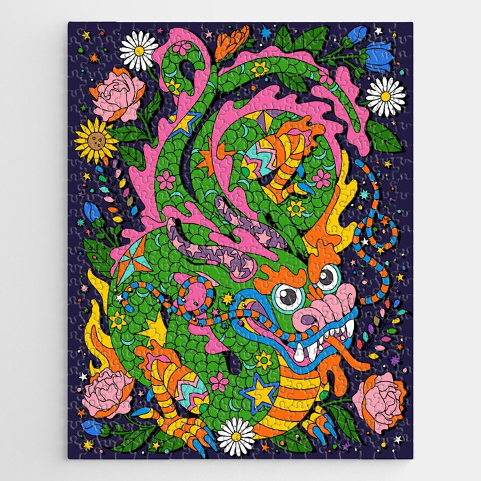 Lunar Chinese New Year Dragon Jigsaw Puzzle