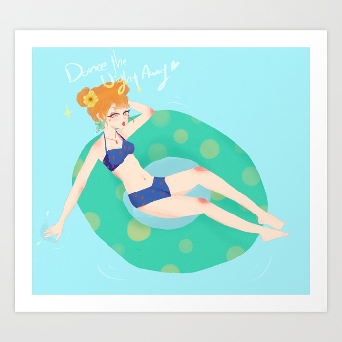 Twice Chae Young Dance The Night Away Art Print By Noii N Society6