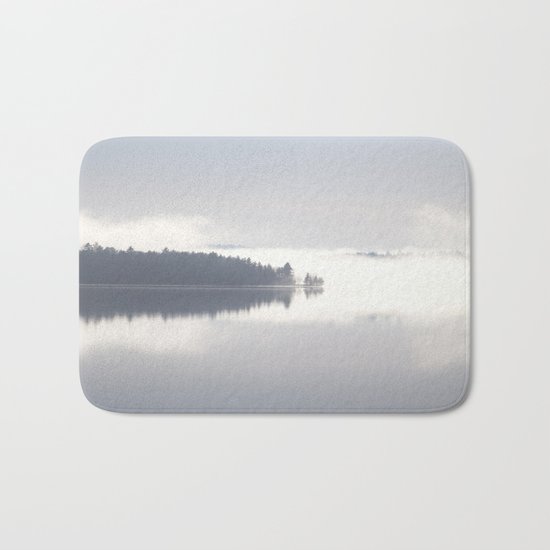 Reflecting By The Lake Bath Mat