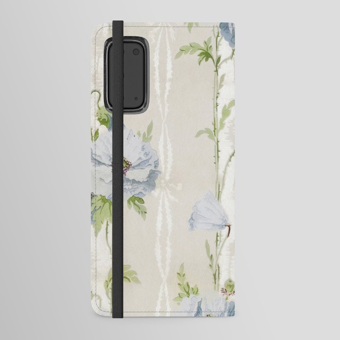 Blue Poppies Android Wallet Case