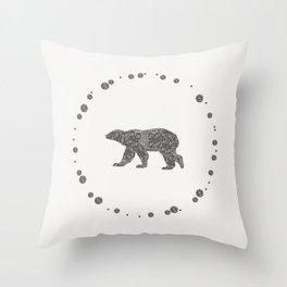 Bear Dots Throw Pillow