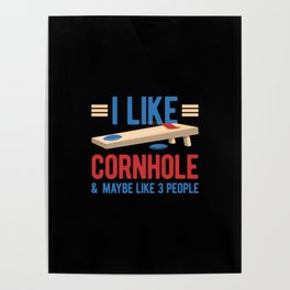 Funny Cornhole Poster