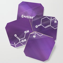 Cortisol Hormone Structural chemical formula Coaster