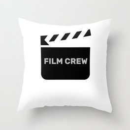 Movie Making Movie Set Film Crew Throw Pillow