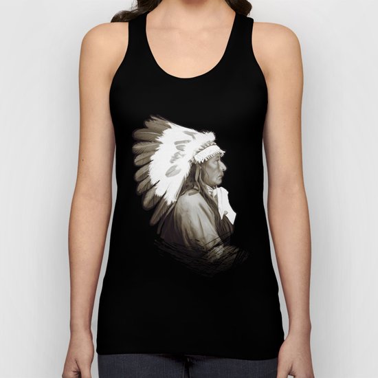 Native American I. Digital painting Unisex Tank Top