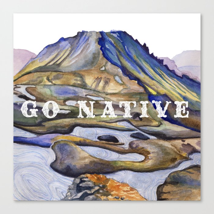 go native 02 Canvas Print