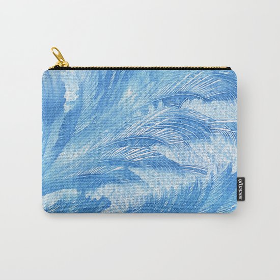 Blue frost abstract Carry-All Pouch