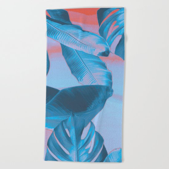 Electric blue botanics (everyday 8/365) Beach Towel