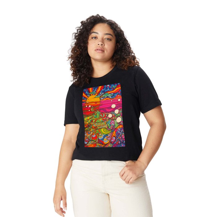 ★CRTFD★ U Psychedelic T-Shirt Vintage Black PSYCHEDELIC TE Sneaker Politics
