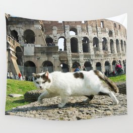 The Cat of the Colosseum Wall Tapestry