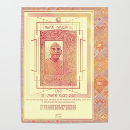Swami Prabhupada; Hare Krishna Poster