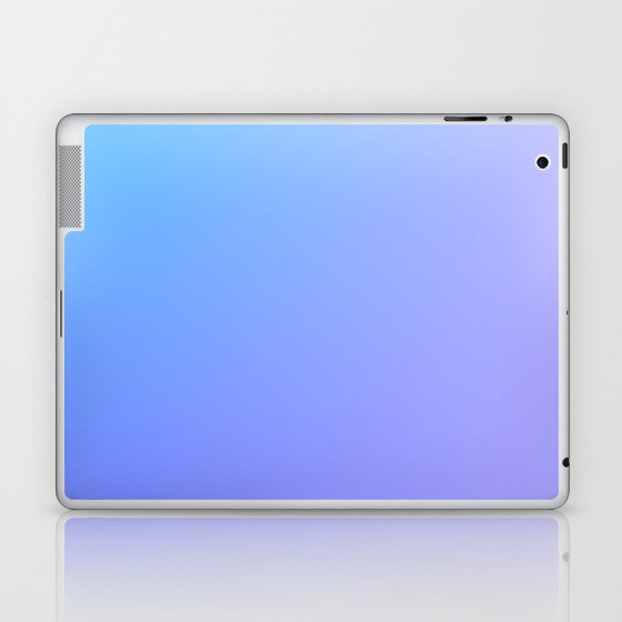 19 Blue Gradient 220506 Aura Ombre Valourine Digital Minimalist Art Laptop & iPad Skin