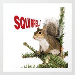 Squirrel! Art Print