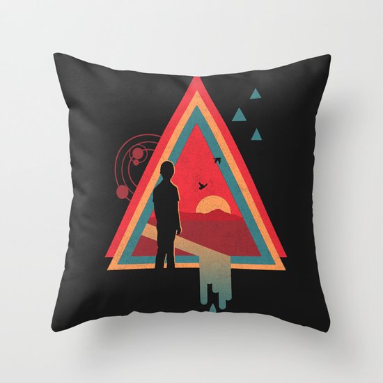 Stare into the Sun Throw Pillow