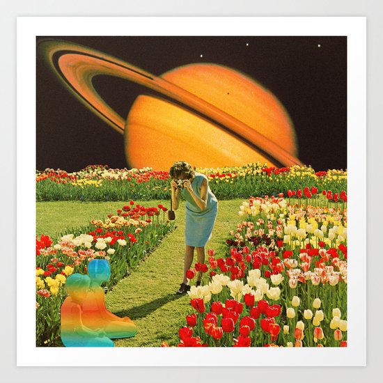 Visiting of the children Art Print