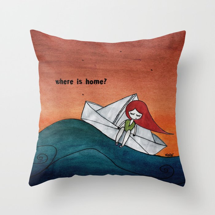 Where is home? Throw Pillow