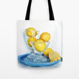 Lemons and Glass Tote Bag