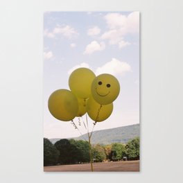 Happy Balloons on Film Canvas Print