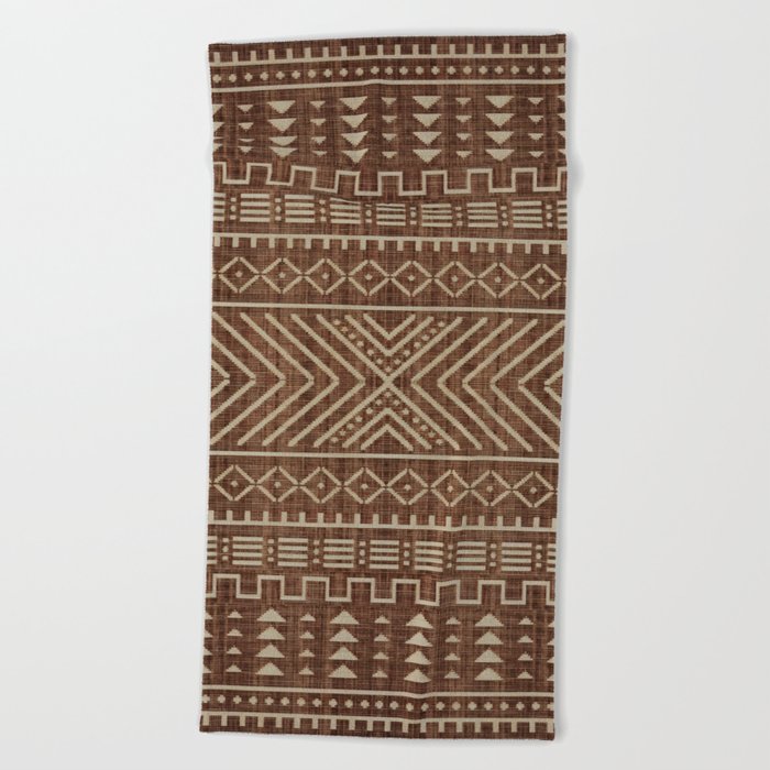 Mystic Sands: Textured Tapestry of Cultural Harmony Beach Towel