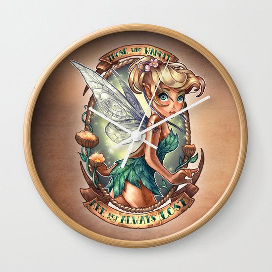 Those Who Wander Are Not Always Lost Wall Clock