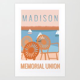 Memorial Union Travel Poster Art Print