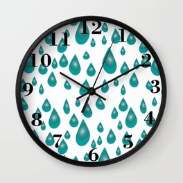 RainDrops Wall Clock