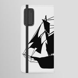 Black Boat Android Wallet Case