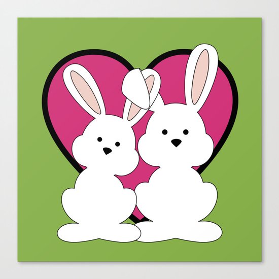 BE MY VALENTINE (love heart) Canvas Print