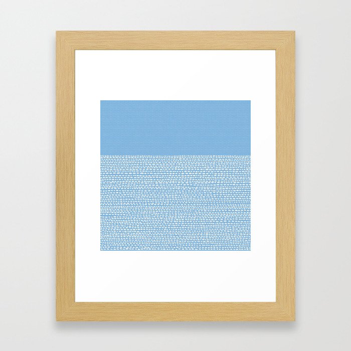 Riverside - Placid Blue Framed Art Print