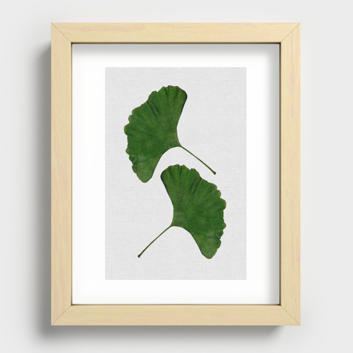 Ginkgo Leaf II Recessed Framed Print
