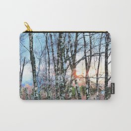 Winter Sun Through the Birch Trees in I Art and Expressive  Carry-All Pouch