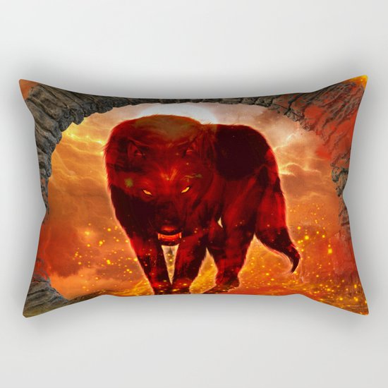 Amazing wolf Rectangular Pillow