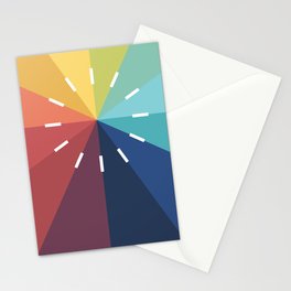 Modern Color Wheel Stationery Cards
